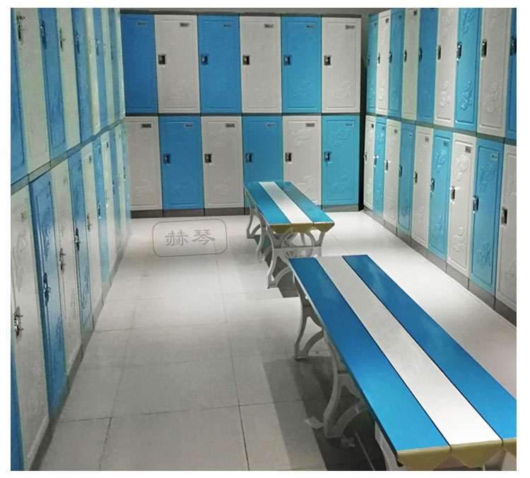 二層塑料更衣柜儲物柜產品細節，精工細造