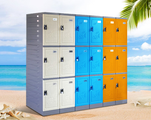 三層塑料更衣柜儲物柜