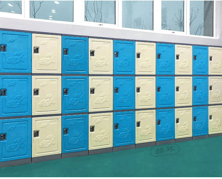 三層塑料更衣柜儲物柜案例實拍一 三層塑料更衣柜儲物柜案例實拍一