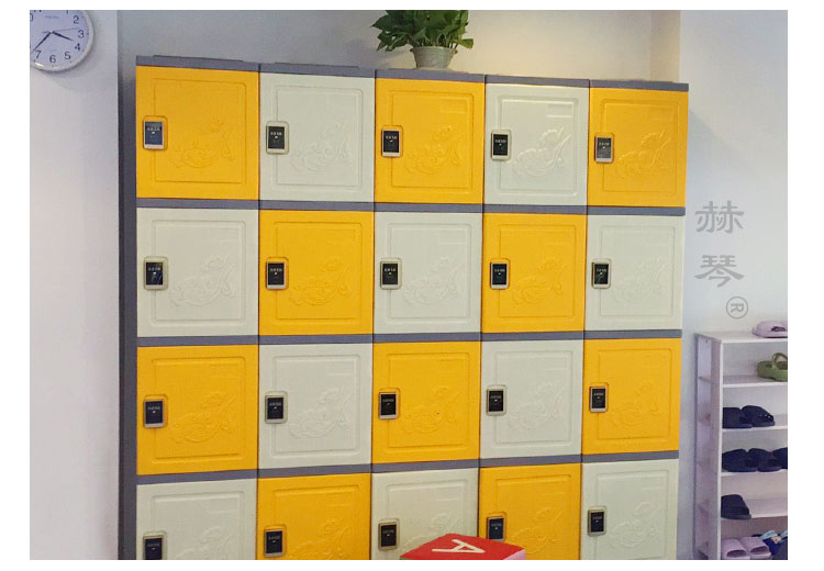 四層塑料更衣柜儲物柜案例實拍五